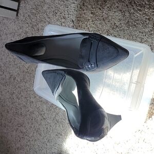 Calvin Klein grey suede pumps, size 9